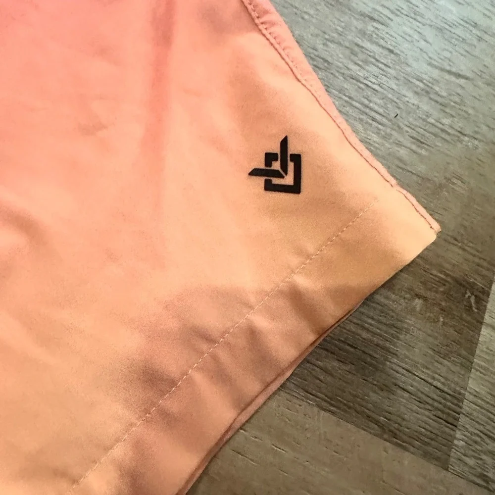 VEECE | Men's Coral Peach Ombre Magic Print Stretch Swim Trunks Board Shorts, 28